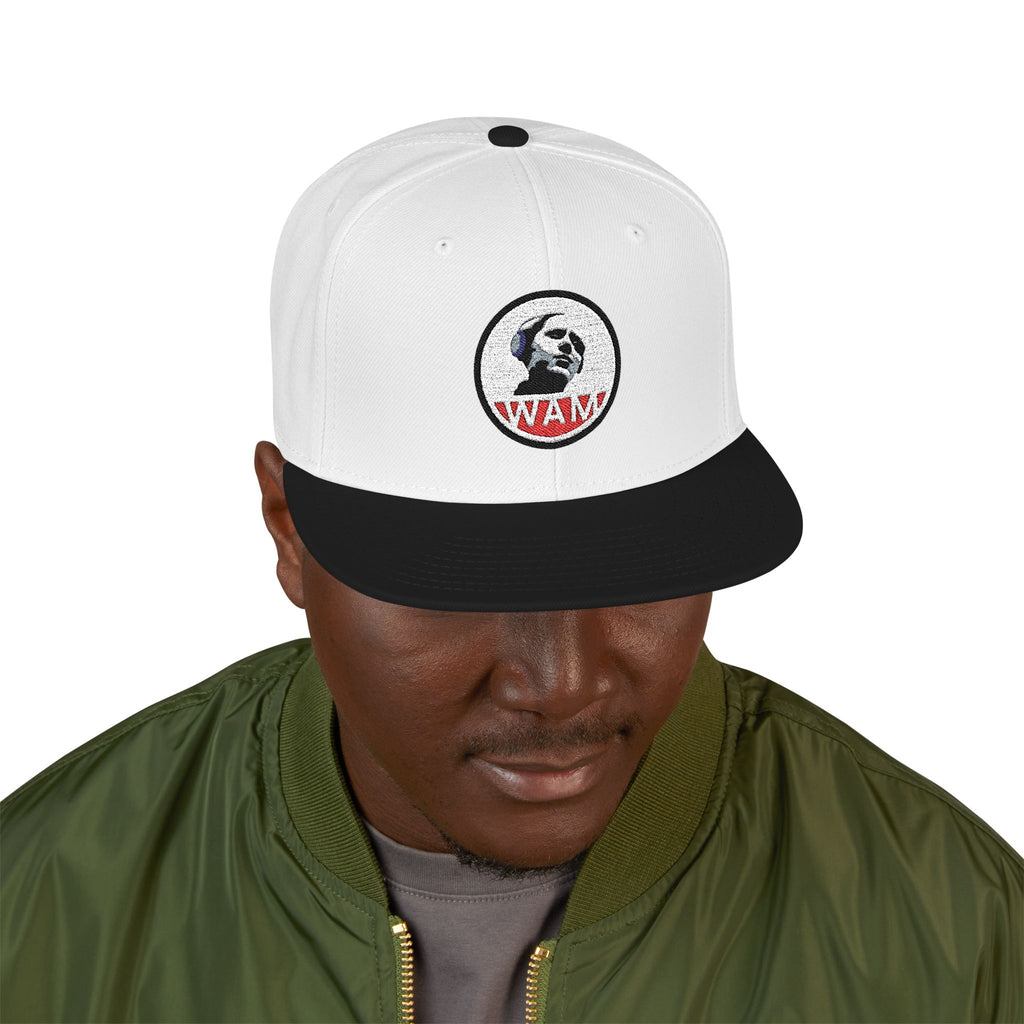 Embroidered Snapback Cap with WAM Logo | Fashionable, Casual, and Gift-Ready