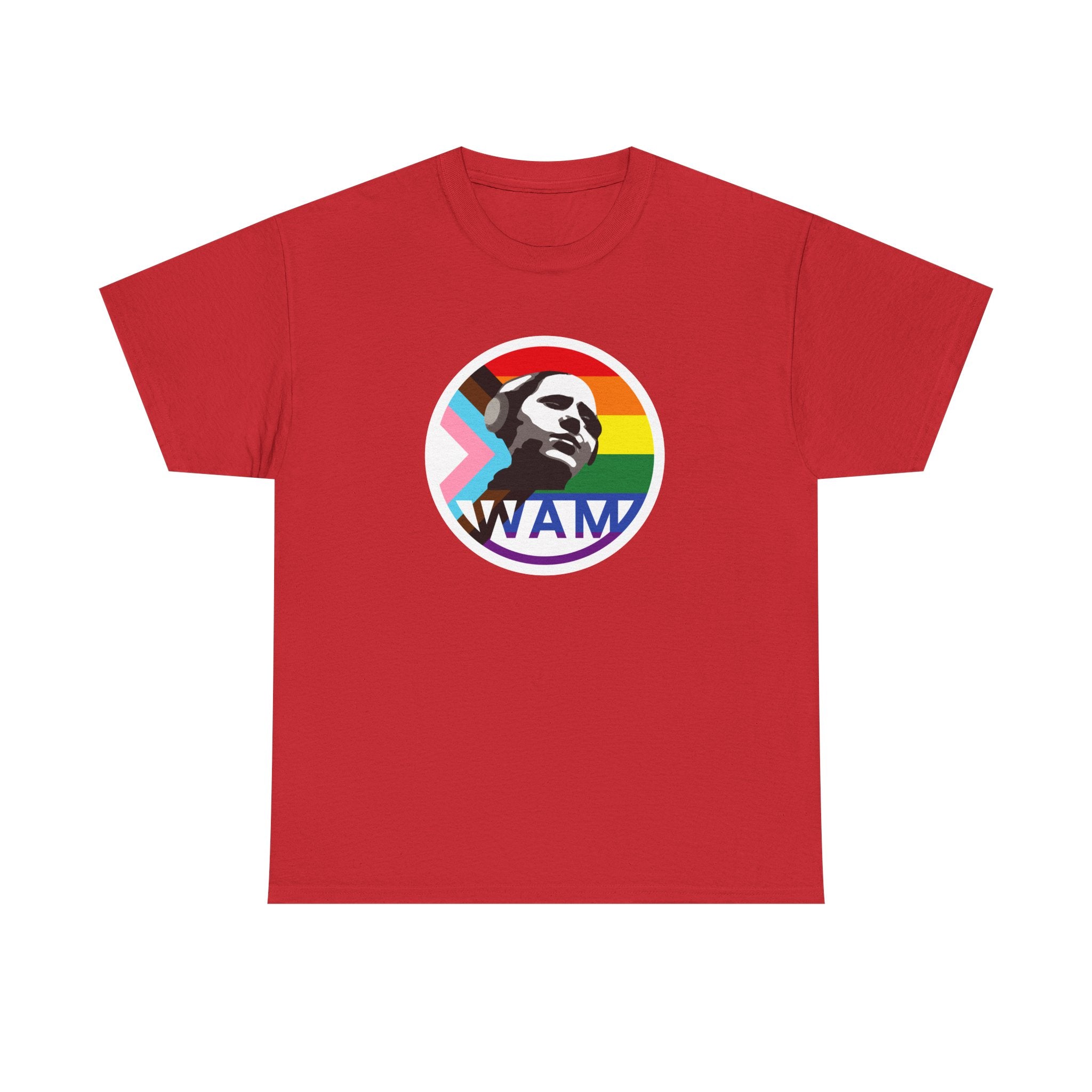 WAM Pride Celebration Tee | Unisex Cotton Graphic Shirt with Logo, LGBTQ+ Inclusive Apparel, Equality Gift