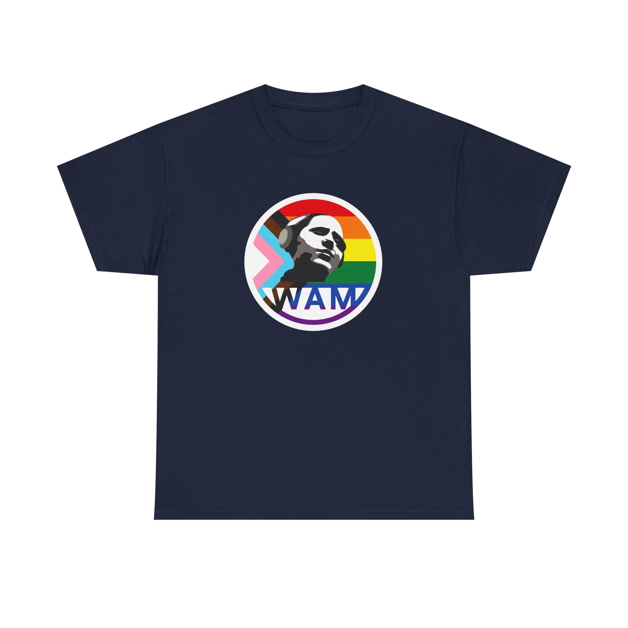 WAM Pride Celebration Tee | Unisex Cotton Graphic Shirt with Logo, LGBTQ+ Inclusive Apparel, Equality Gift