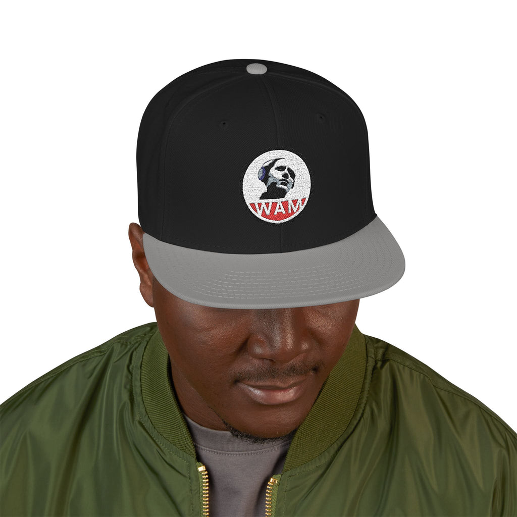 Embroidered Snapback Cap with WAM Logo | Fashionable, Casual, and Gift-Ready