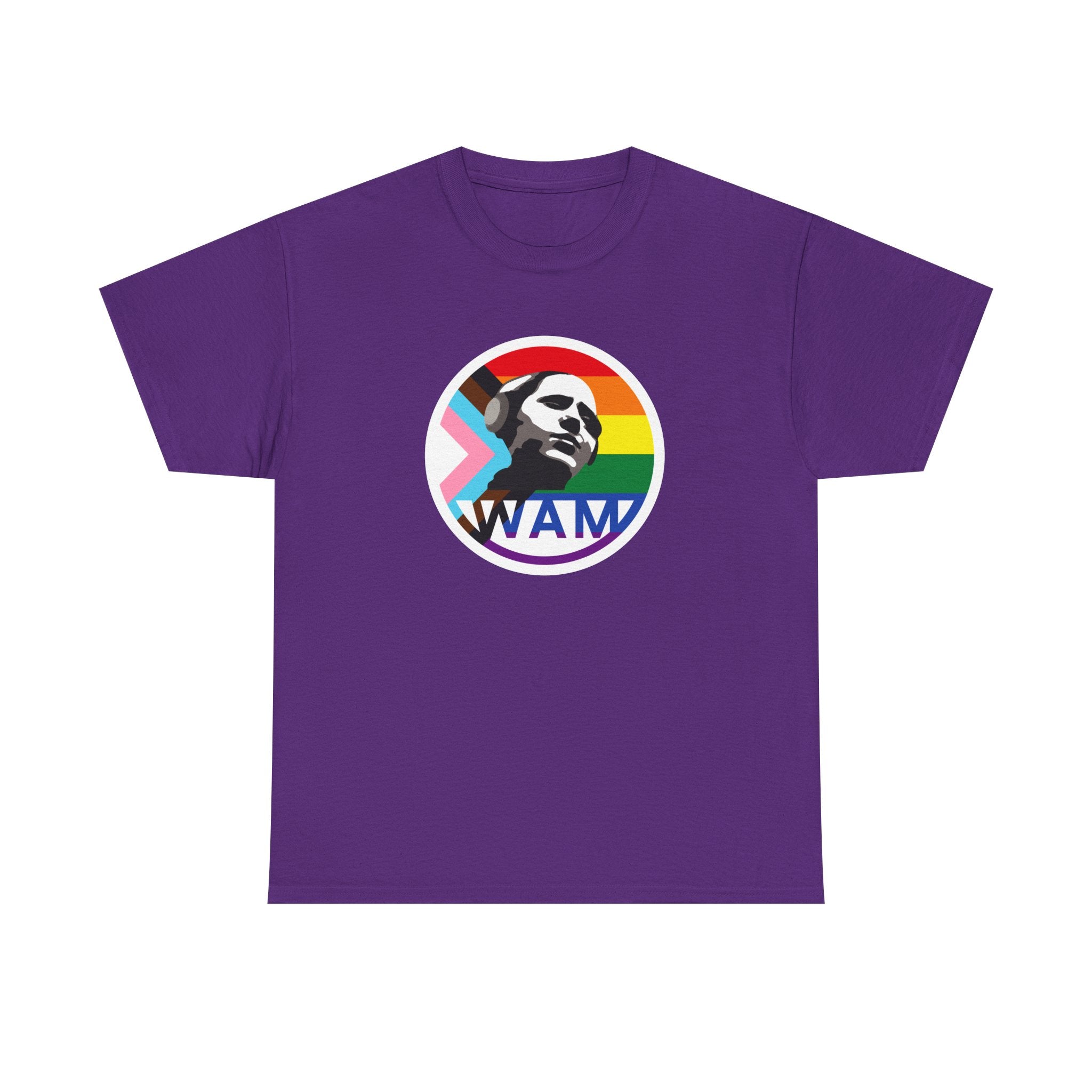 WAM Pride Celebration Tee | Unisex Cotton Graphic Shirt with Logo, LGBTQ+ Inclusive Apparel, Equality Gift