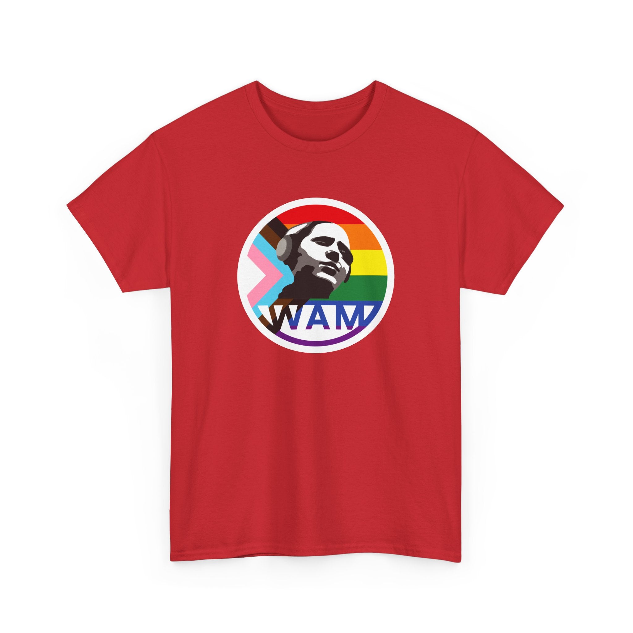 WAM Pride Celebration Tee | Unisex Cotton Graphic Shirt with Logo, LGBTQ+ Inclusive Apparel, Equality Gift