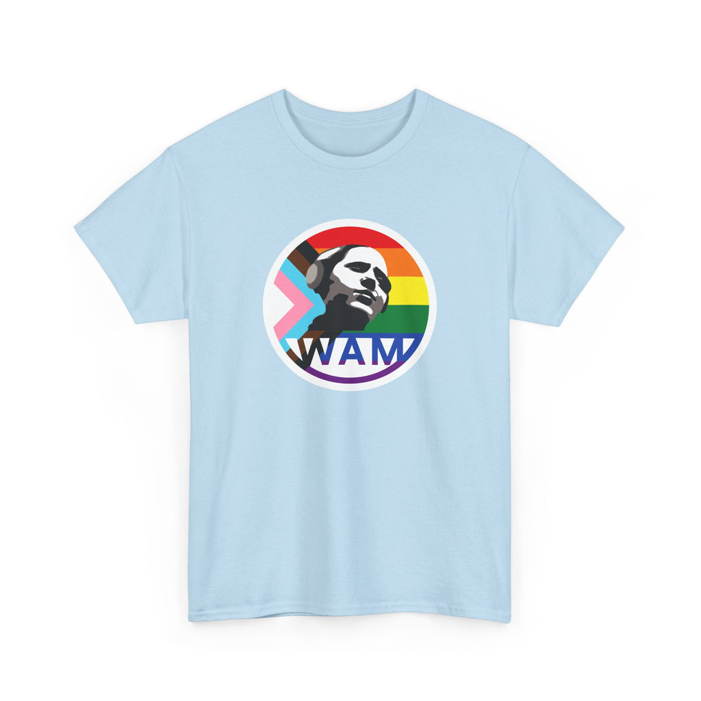 WAM Pride Celebration Tee | Unisex Cotton Graphic Shirt with Logo, LGBTQ+ Inclusive Apparel, Equality Gift