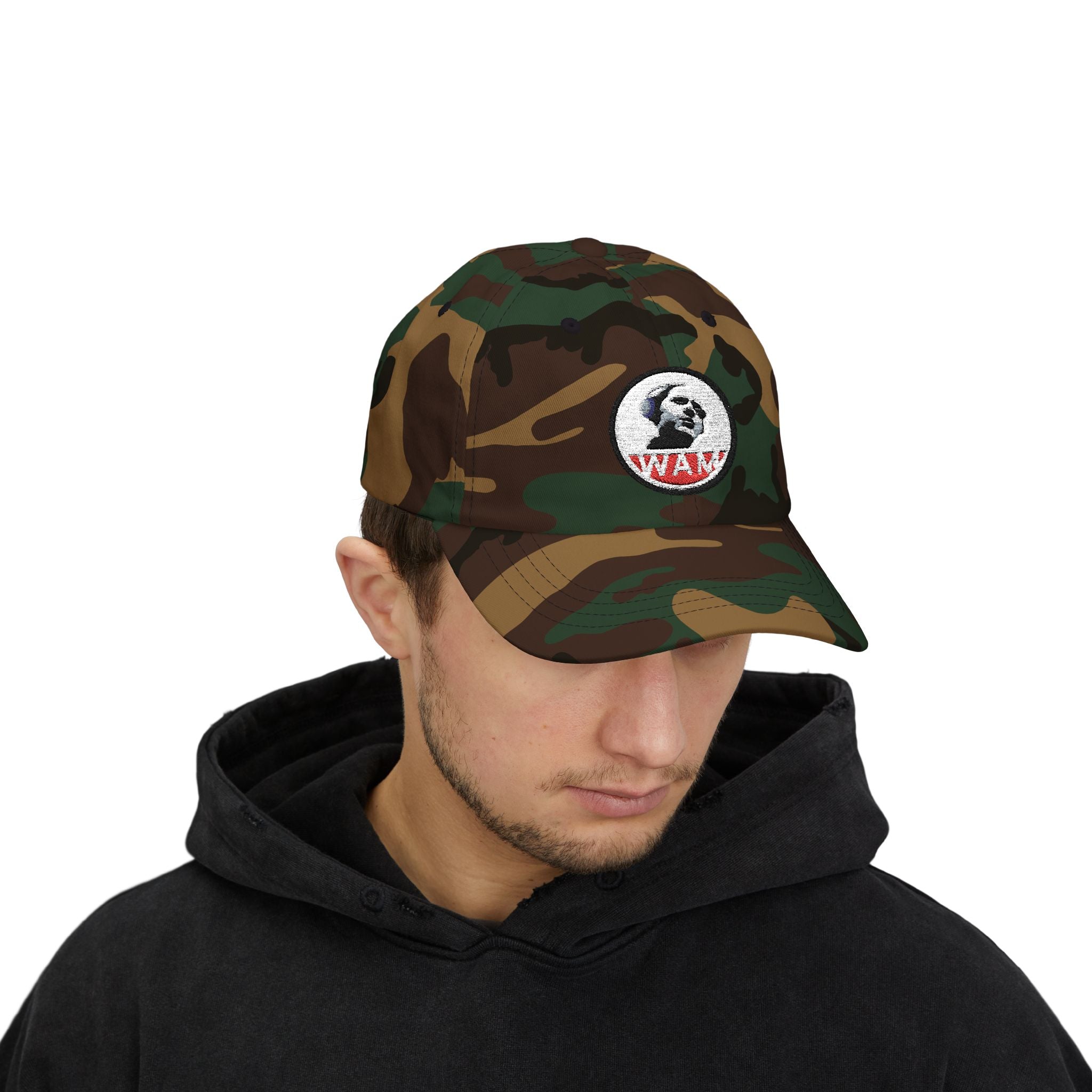 Vintage-Inspired Dad Cap Featuring WAM Logo | Casual, Stylish, and Gift-Ready