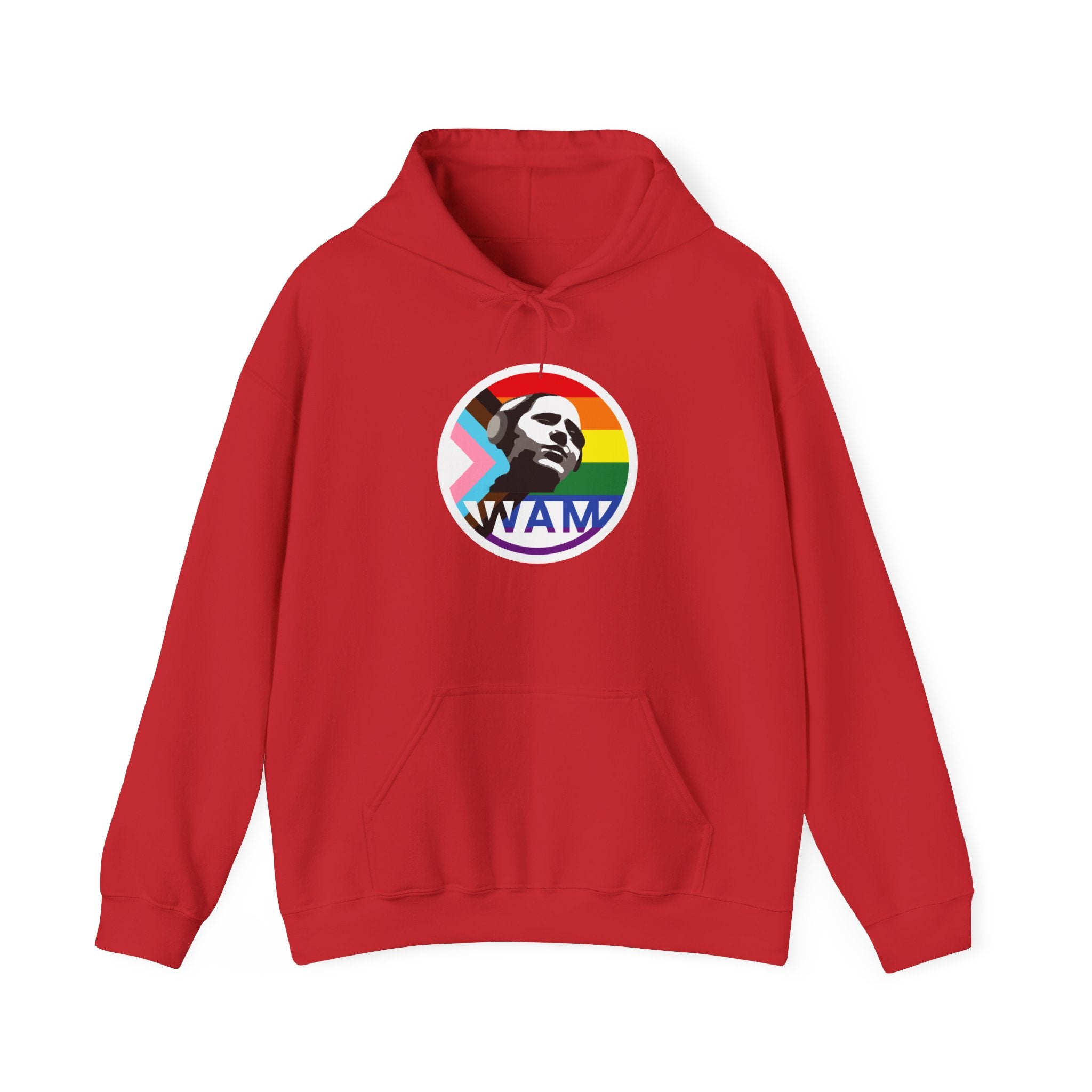 WAM Pride Logo Hoodie | Unisex Heavy Blend Sweatshirt, Comfortable LGBTQ+ Apparel, Equality Gift, Casual Wear