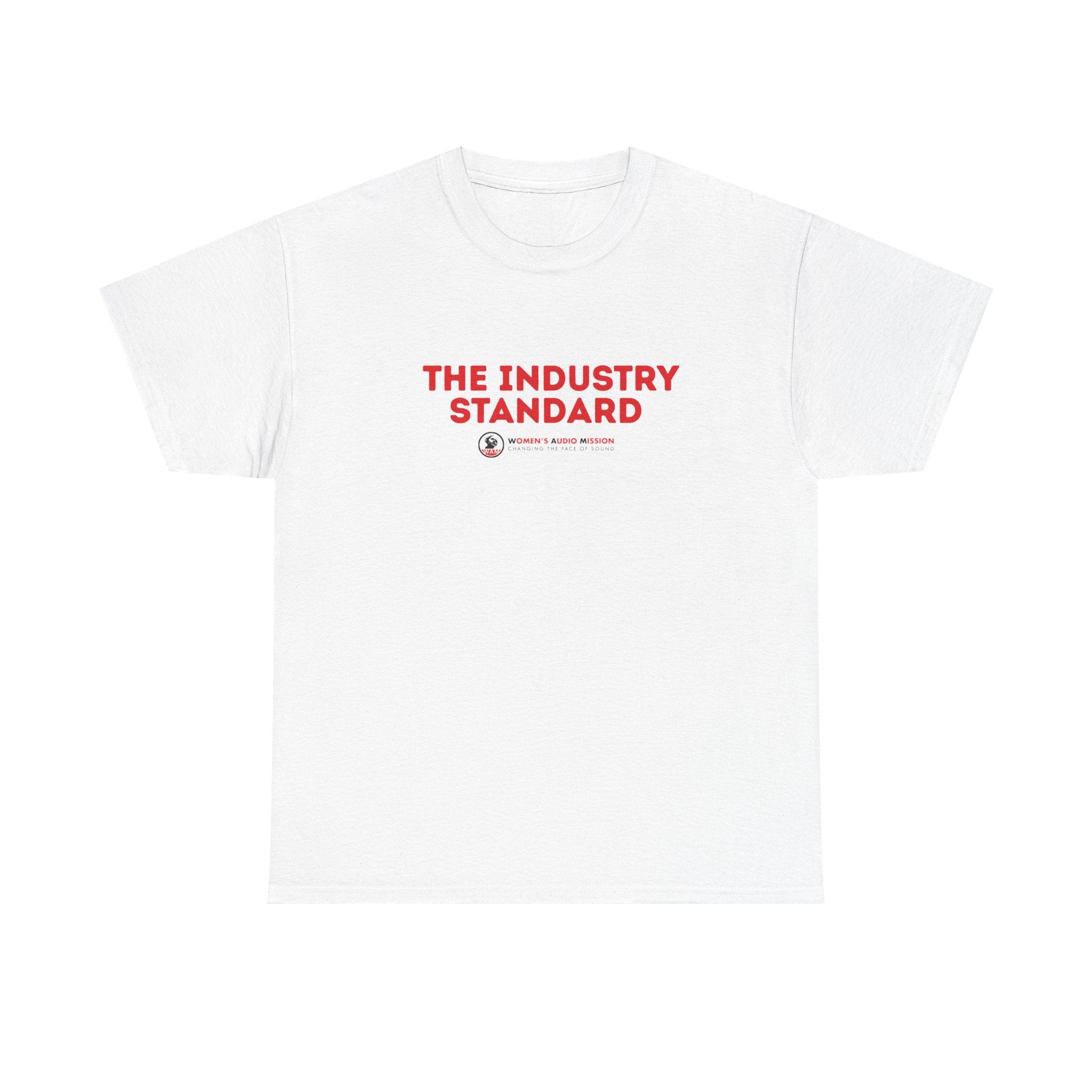 The Industry Standard T‑Shirt - Minimal Red Logo Graphic Tee by Women's Audio Mission