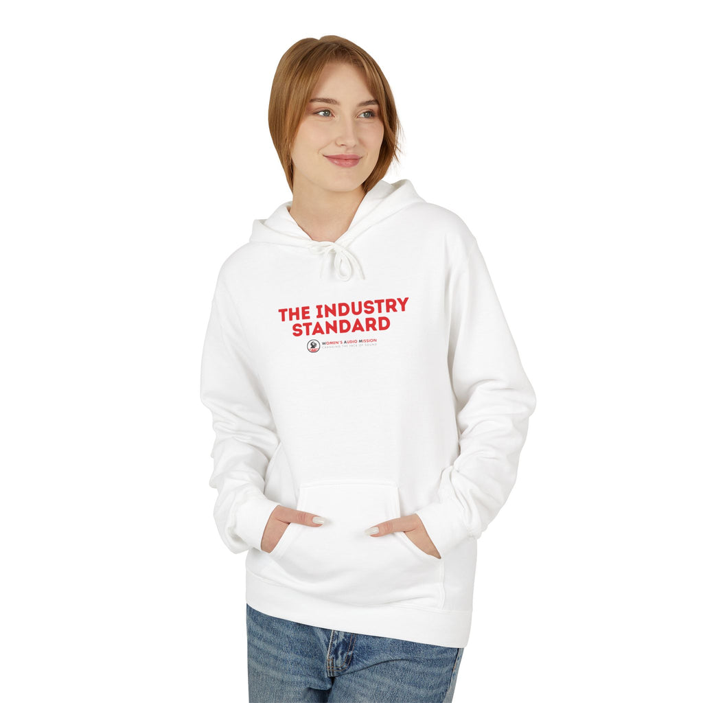 The Industry Standard Hoodie - Minimalist Logo Pullover by Women's Audio Mission