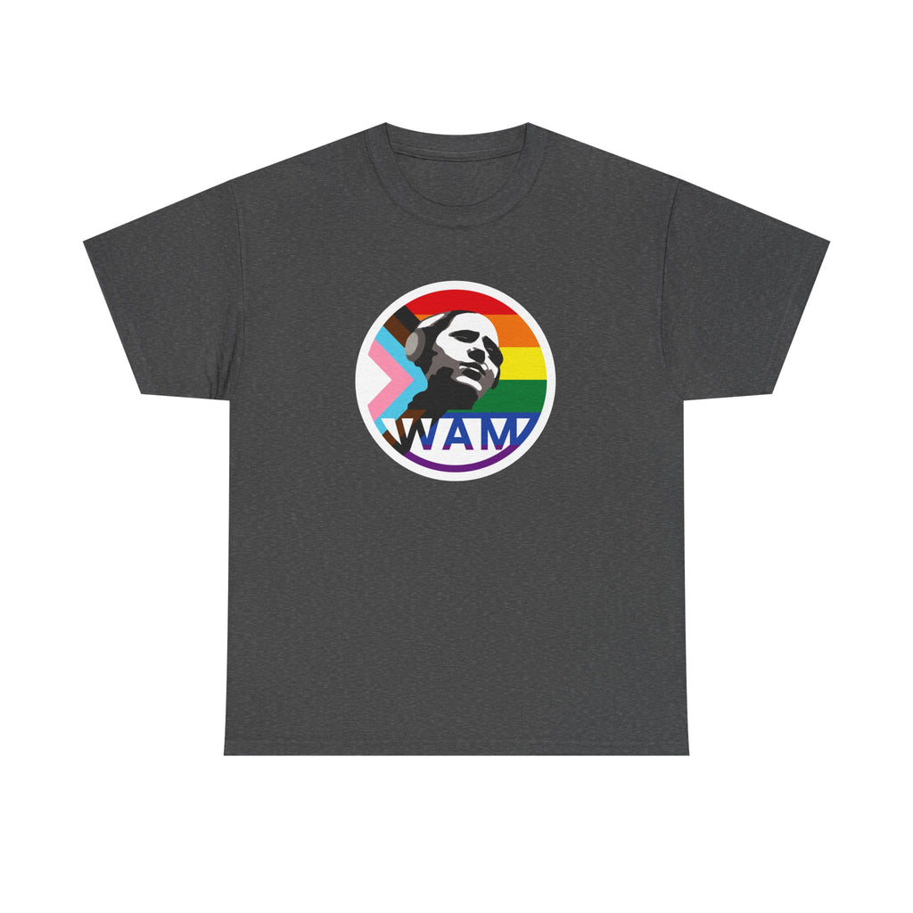 WAM Pride Celebration Tee | Unisex Cotton Graphic Shirt with Logo, LGBTQ+ Inclusive Apparel, Equality Gift