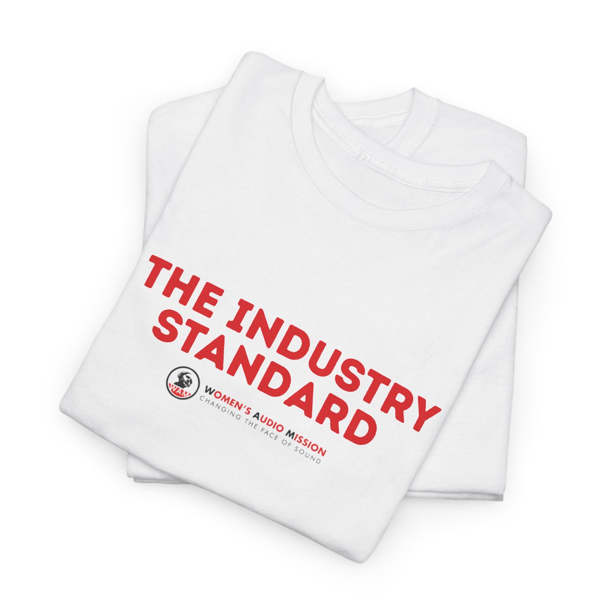 The Industry Standard T‑Shirt - Minimal Red Logo Graphic Tee by Women's Audio Mission