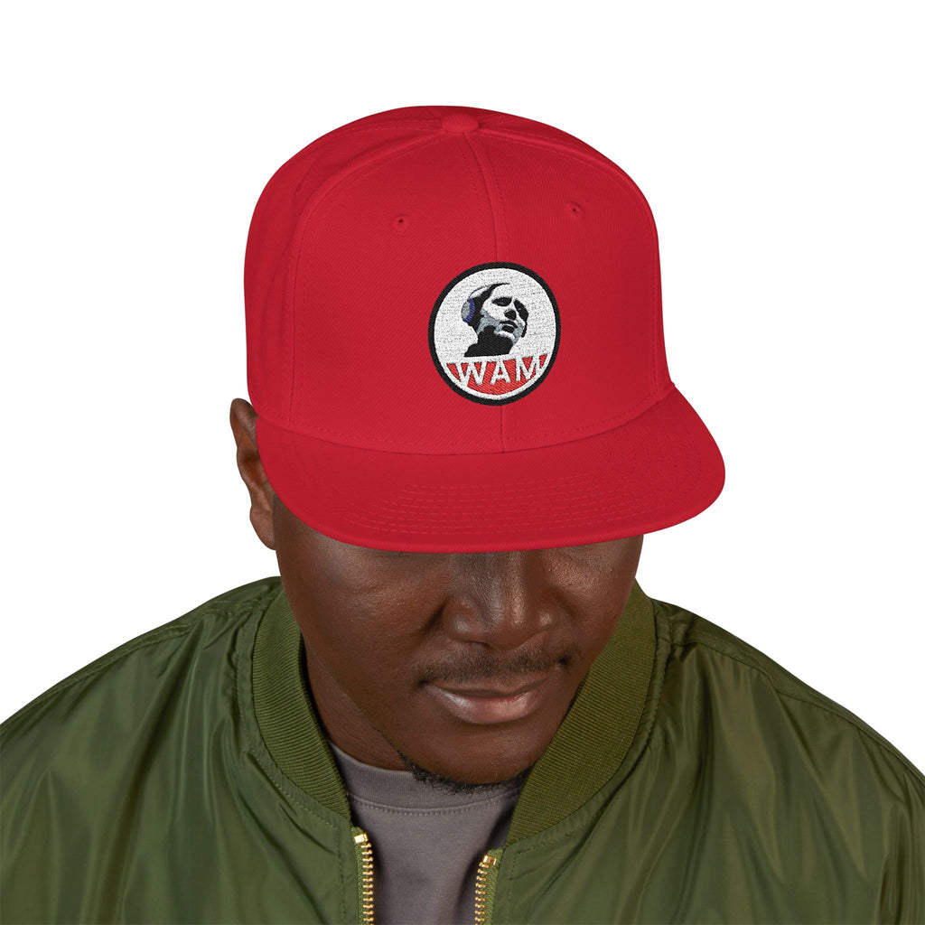 Embroidered Snapback Cap with WAM Logo | Fashionable, Casual, and Gift-Ready