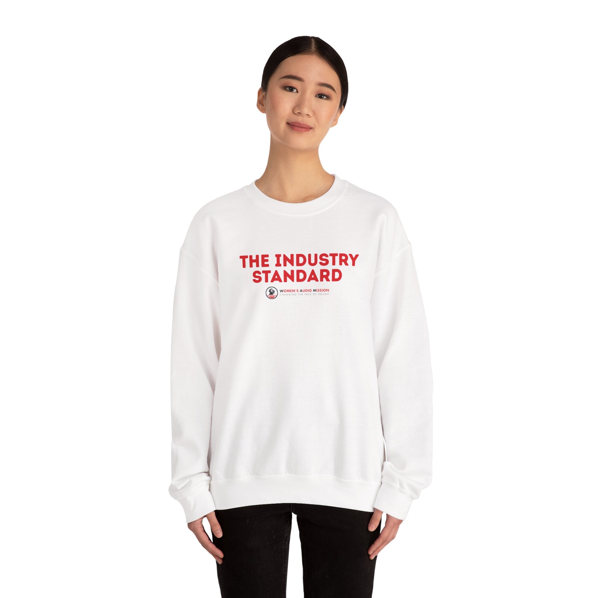 "The Industry Standard" Crewneck Sweatshirt Minimal Logo Pullover