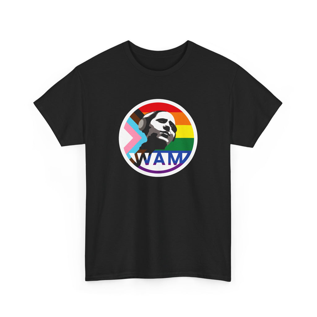 WAM Pride Celebration Tee | Unisex Cotton Graphic Shirt with Logo, LGBTQ+ Inclusive Apparel, Equality Gift