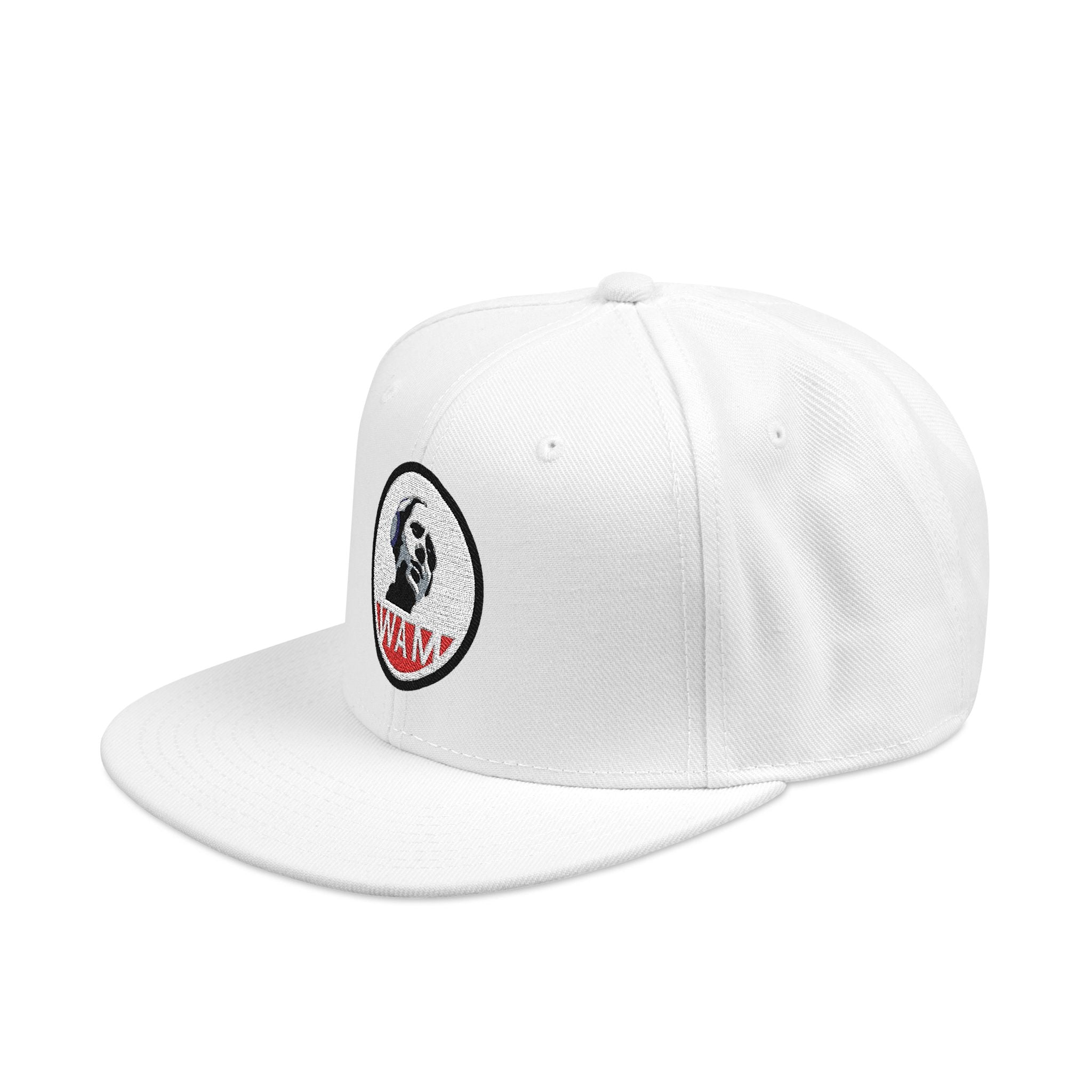 Embroidered Snapback Cap with WAM Logo | Fashionable, Casual, and Gift-Ready