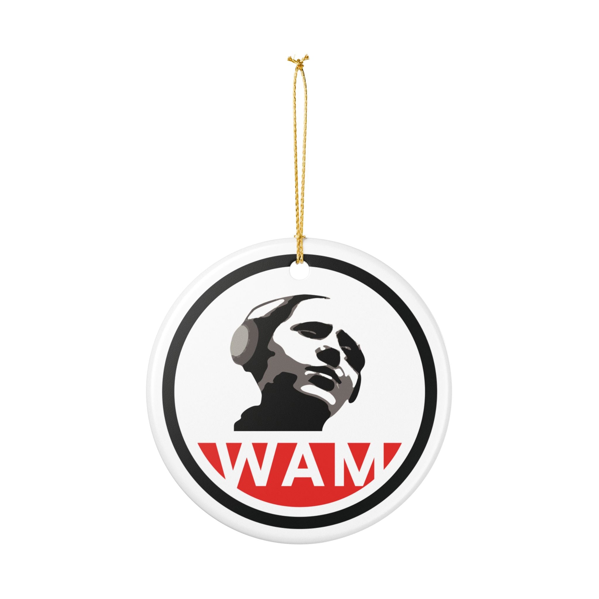 Women's Audio Mission Ceramic Ornament - WAM Classic Logo, Music Lover Gift