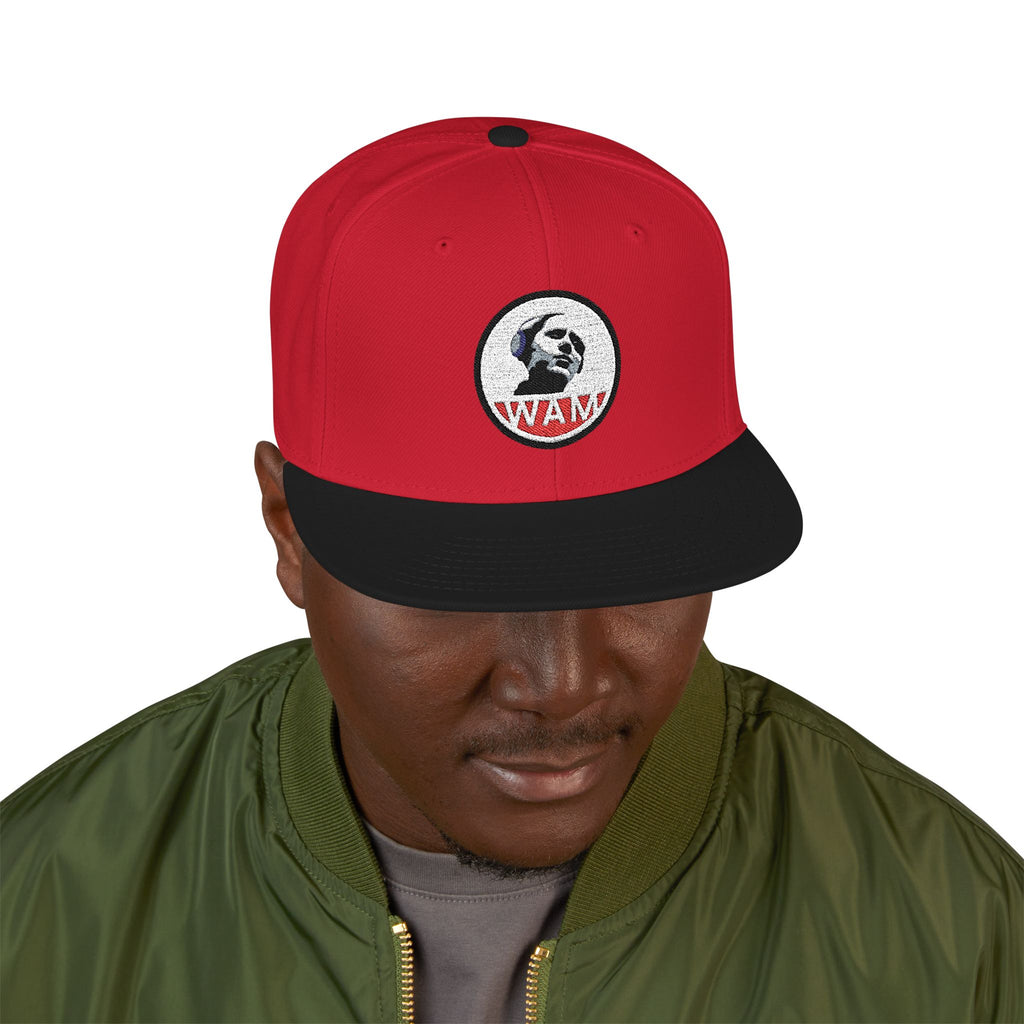 Embroidered Snapback Cap with WAM Logo | Fashionable, Casual, and Gift-Ready