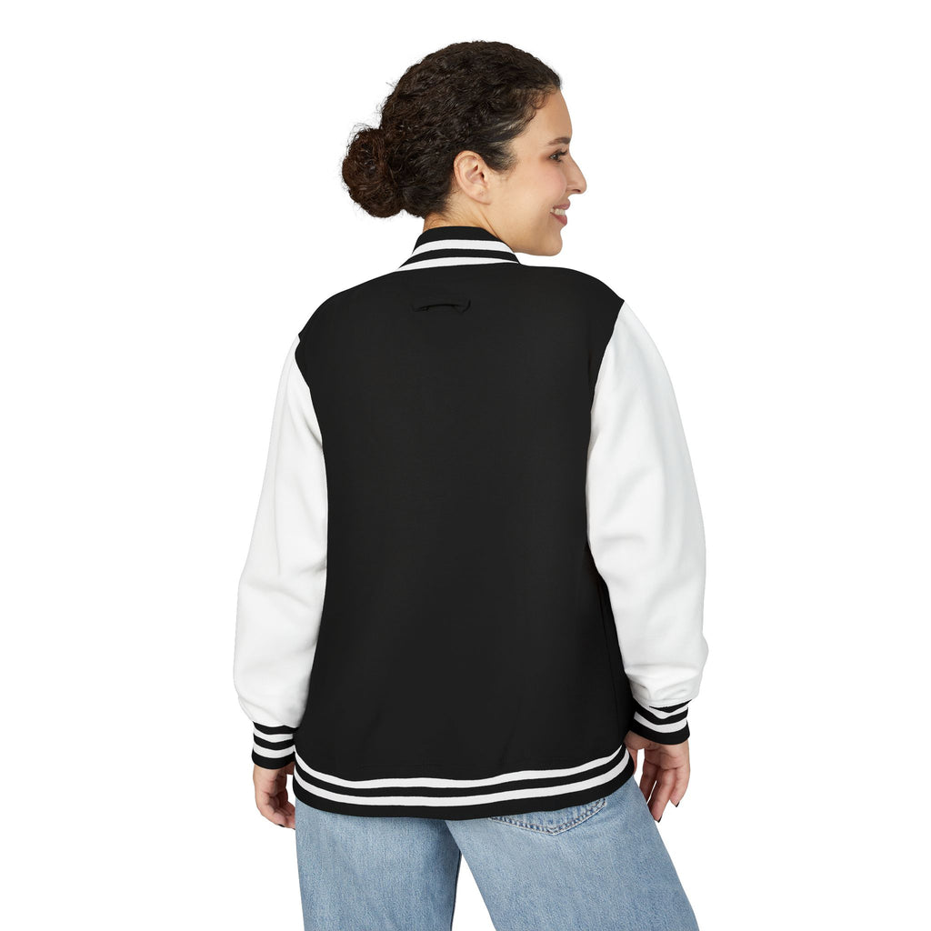 Trendy Unisex Letterman Jacket with WAM Logo – Perfect Everyday Outerwear