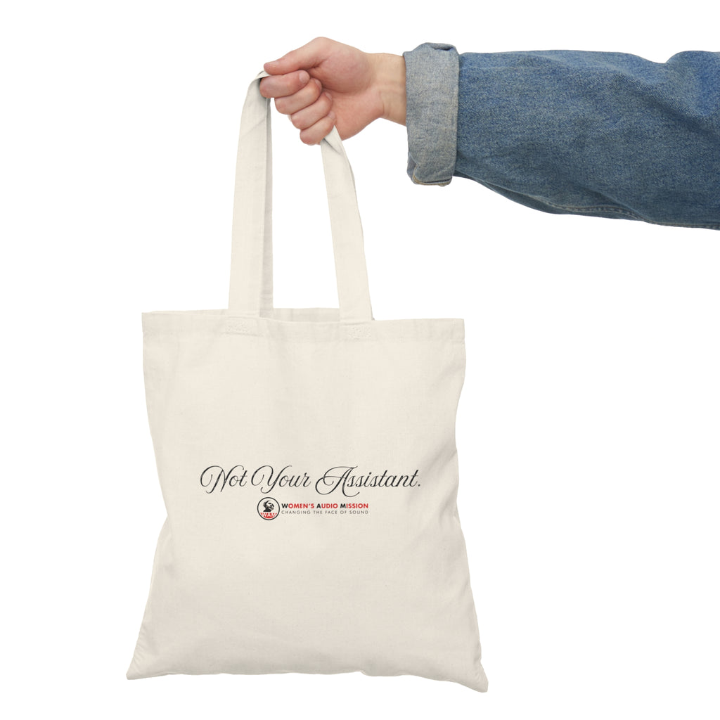 Not Your Assistant Natural Tote Bag — Feminist Cotton Shopper by Women's Audio Mission
