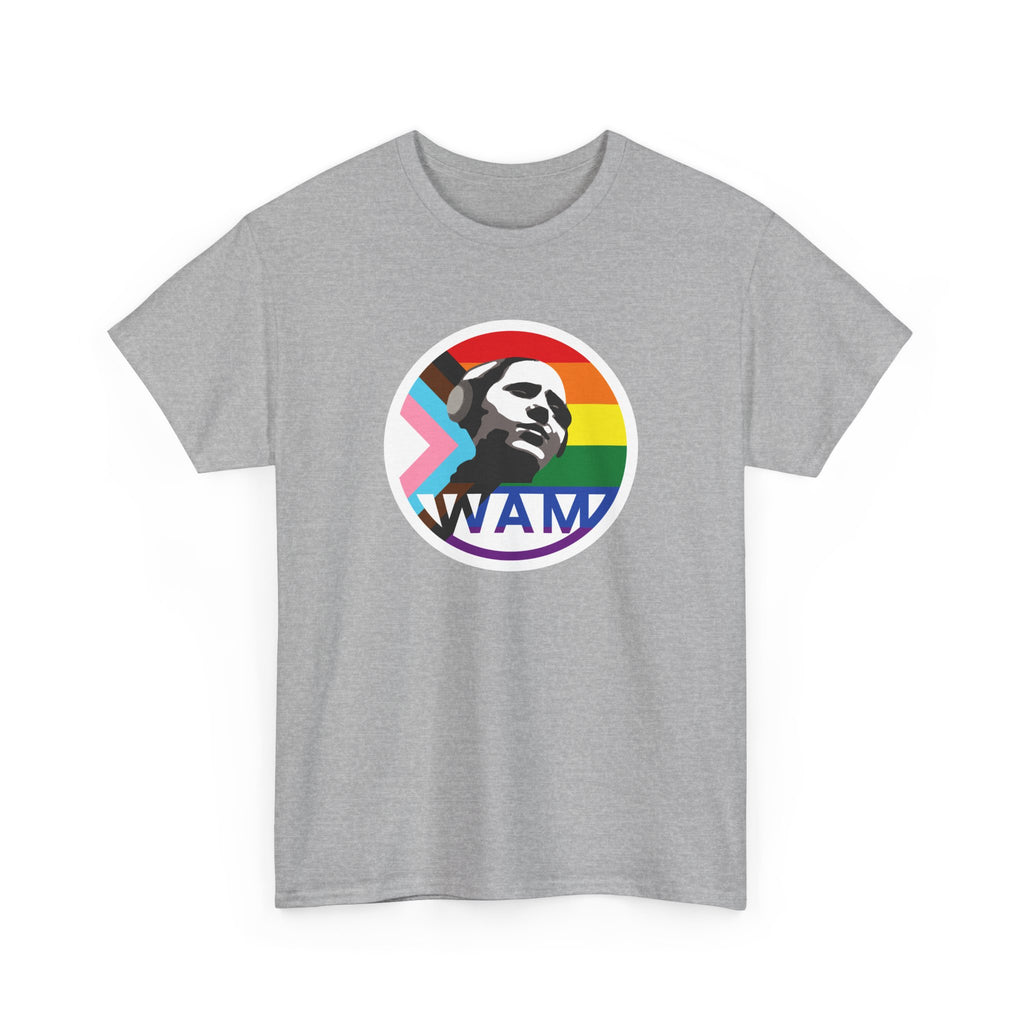 WAM Pride Celebration Tee | Unisex Cotton Graphic Shirt with Logo, LGBTQ+ Inclusive Apparel, Equality Gift