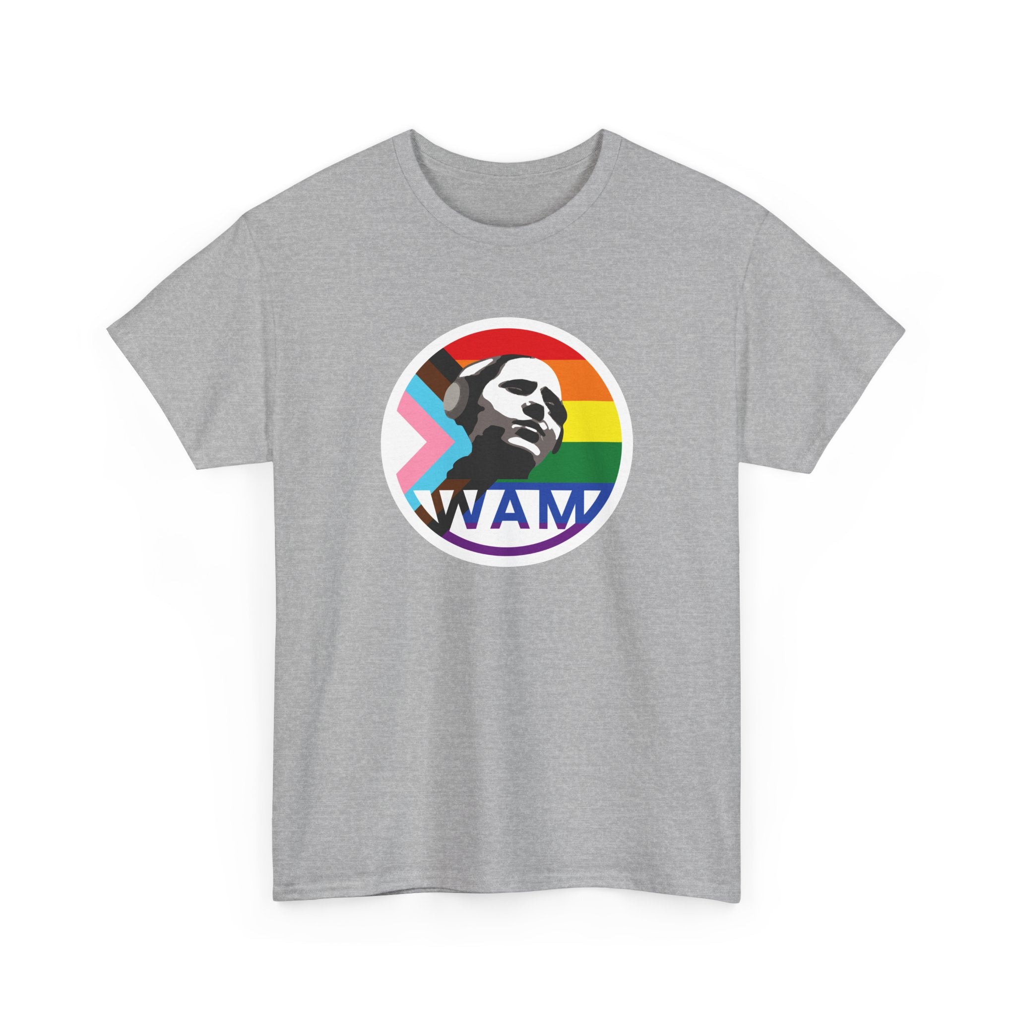 WAM Pride Celebration Tee | Unisex Cotton Graphic Shirt with Logo, LGBTQ+ Inclusive Apparel, Equality Gift