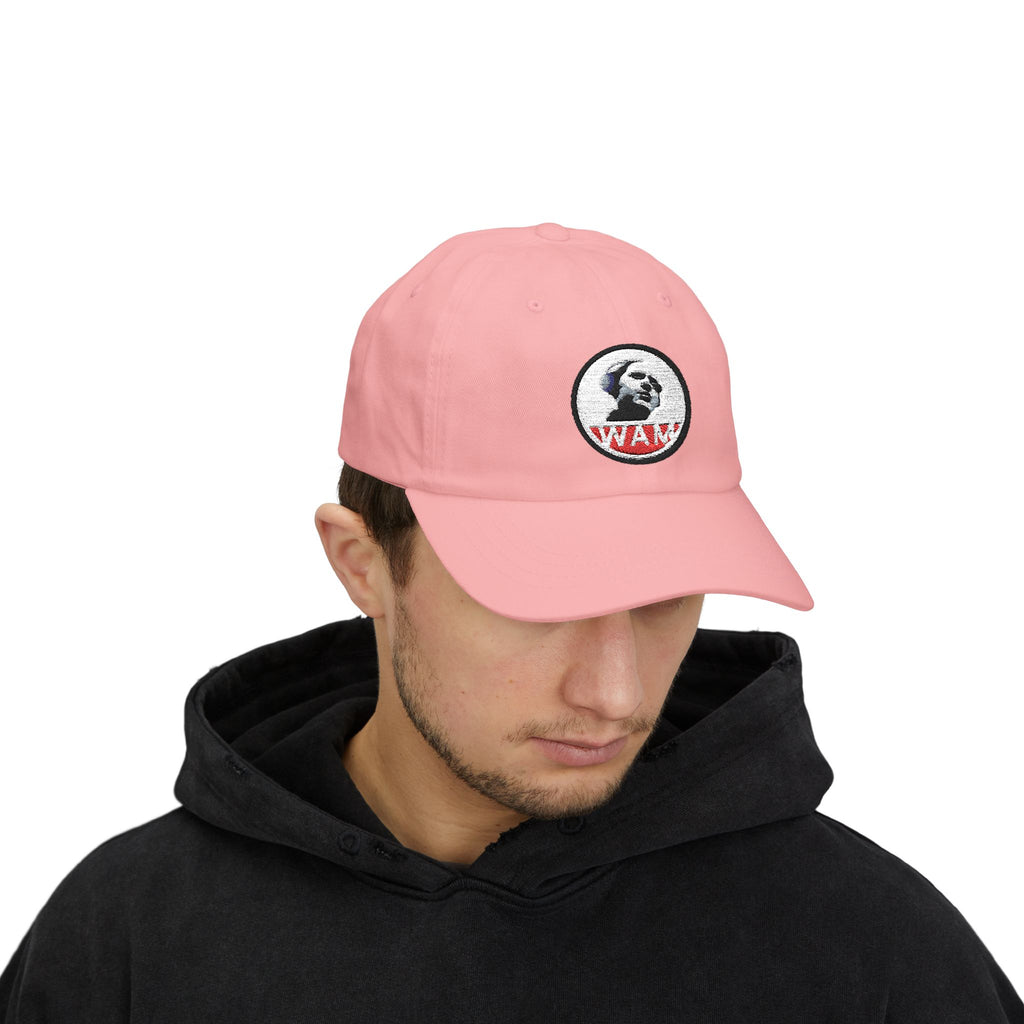 Vintage-Inspired Dad Cap Featuring WAM Logo | Casual, Stylish, and Gift-Ready