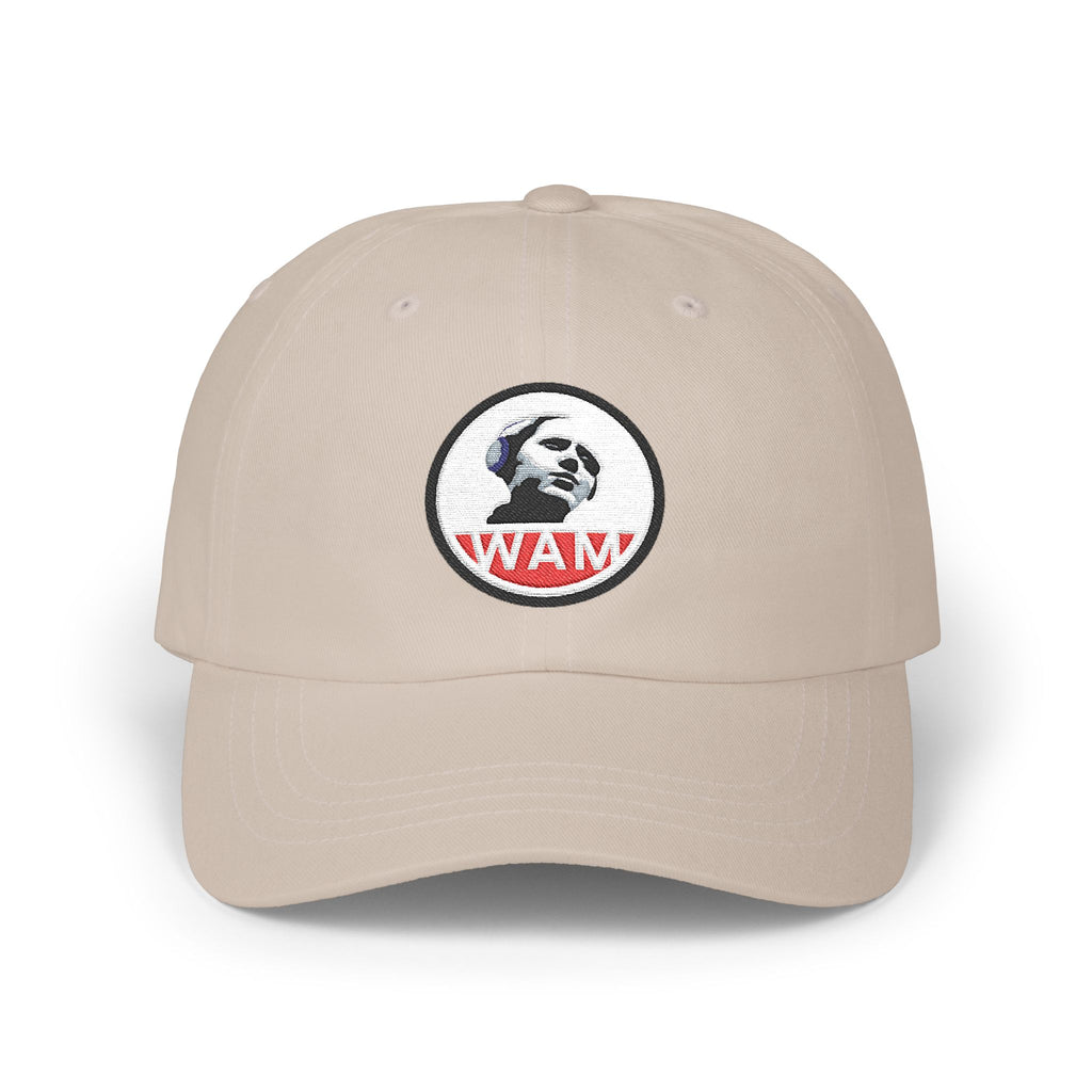 Vintage-Inspired Dad Cap Featuring WAM Logo | Casual, Stylish, and Gift-Ready