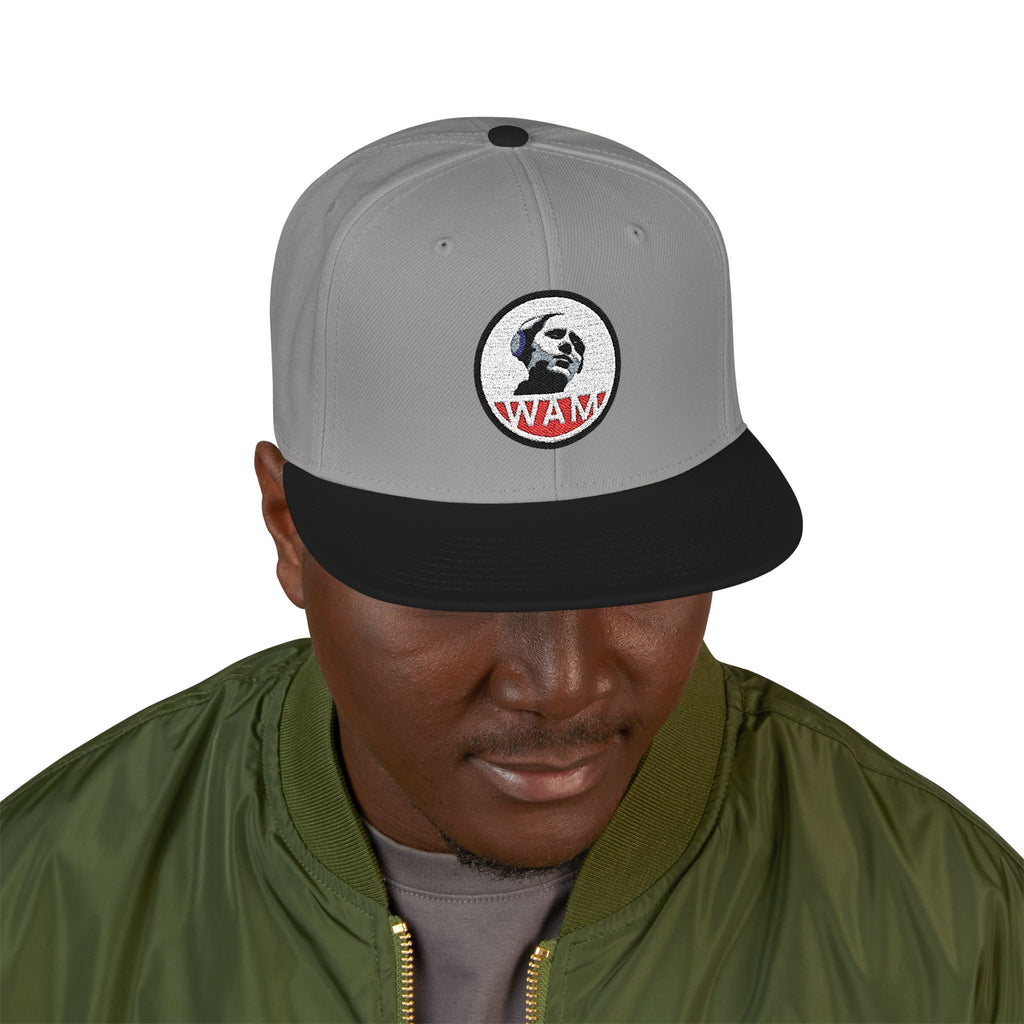 Embroidered Snapback Cap with WAM Logo | Fashionable, Casual, and Gift-Ready