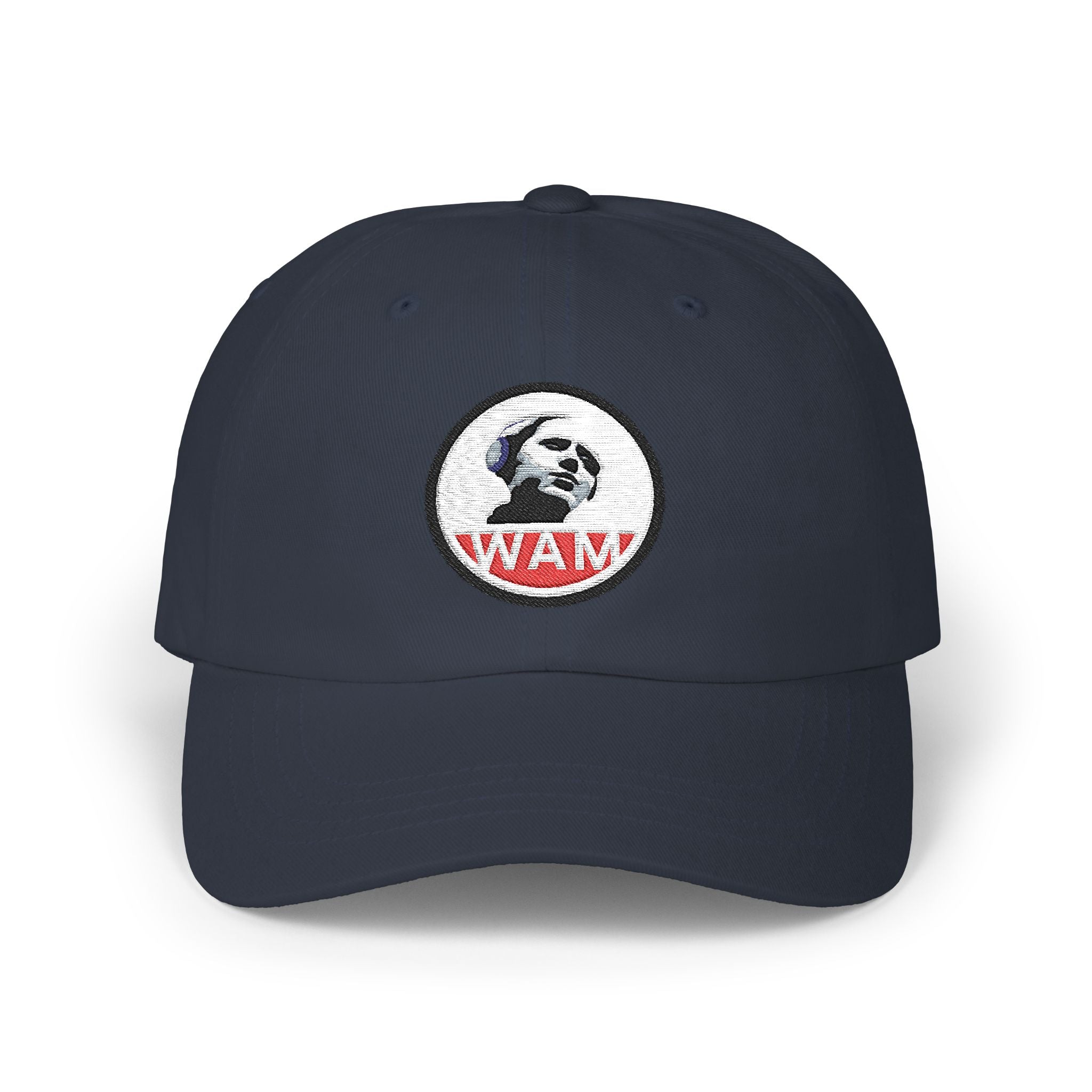 Vintage-Inspired Dad Cap Featuring WAM Logo | Casual, Stylish, and Gift-Ready