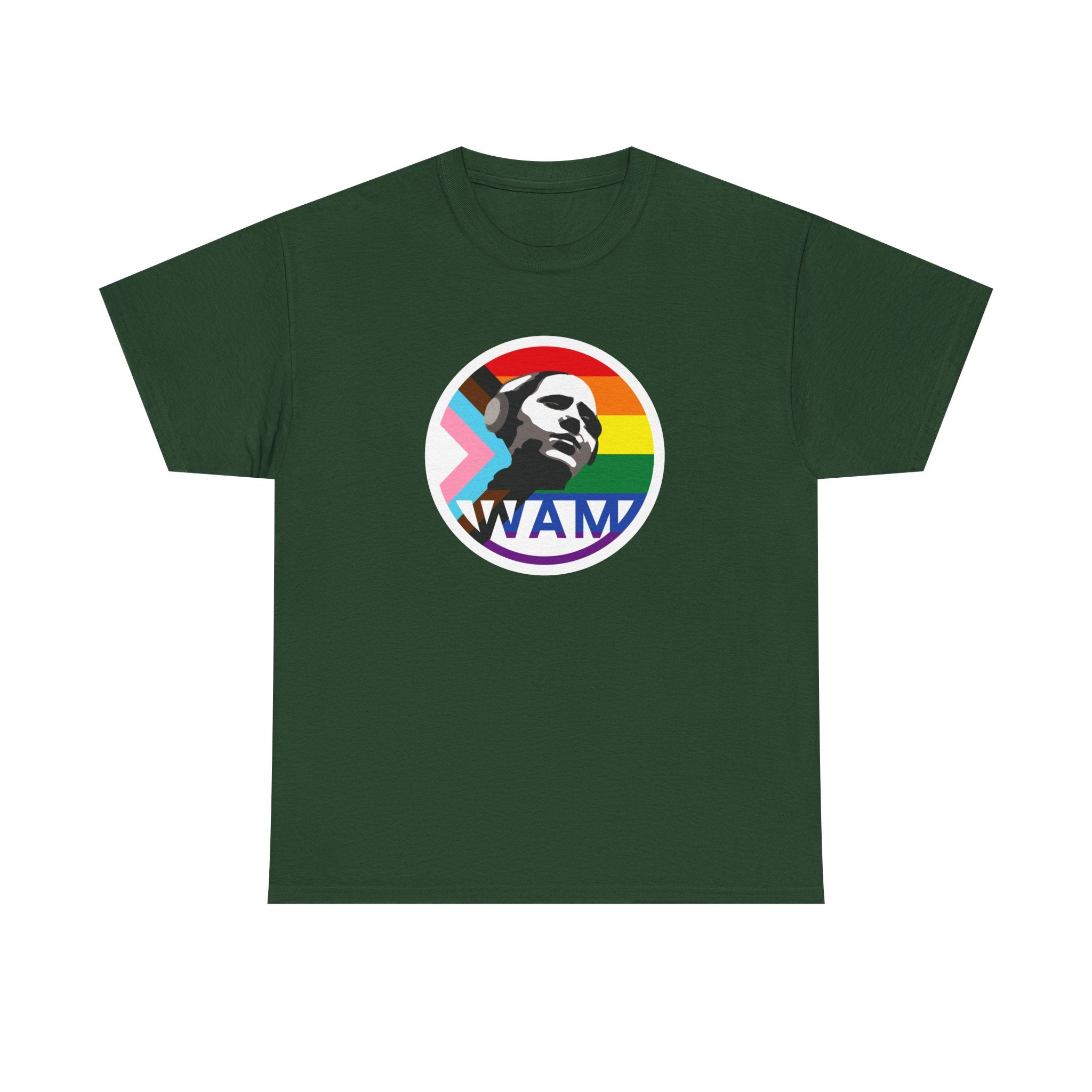 WAM Pride Celebration Tee | Unisex Cotton Graphic Shirt with Logo, LGBTQ+ Inclusive Apparel, Equality Gift