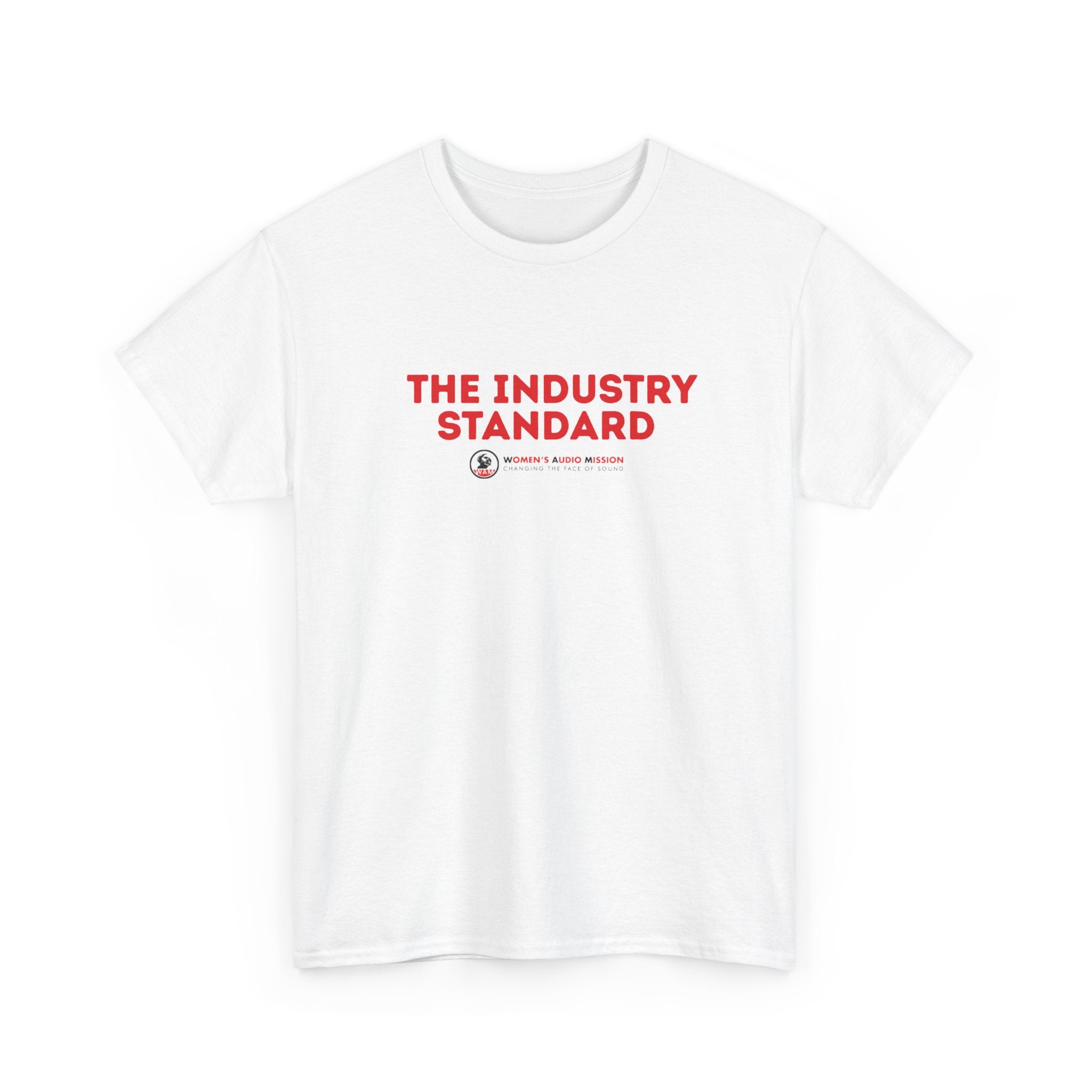 The Industry Standard T‑Shirt - Minimal Red Logo Graphic Tee by Women's Audio Mission