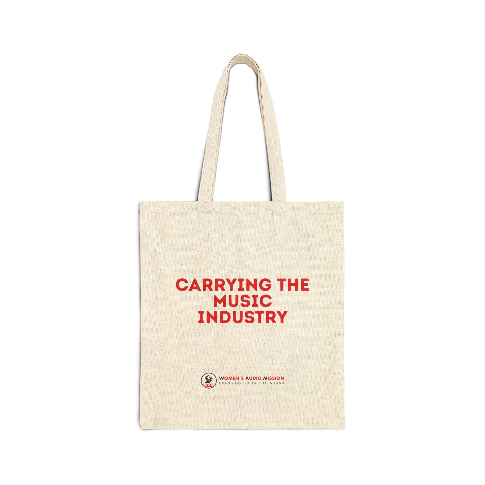"Carrying the Music Industry" Cotton Canvas Market Tote