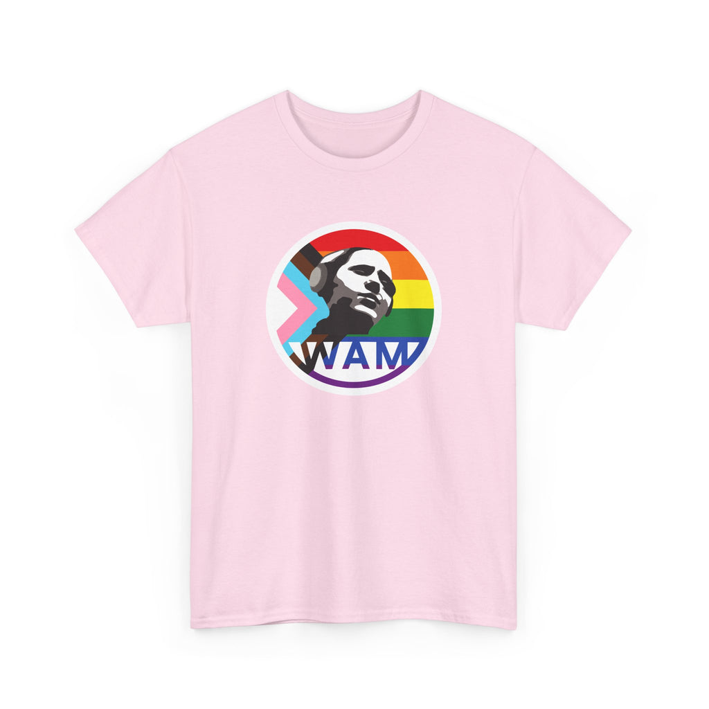 WAM Pride Celebration Tee | Unisex Cotton Graphic Shirt with Logo, LGBTQ+ Inclusive Apparel, Equality Gift