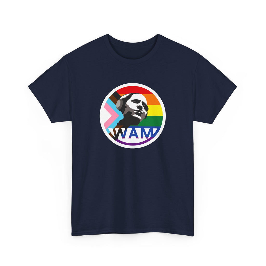 WAM Pride Celebration Tee | Unisex Cotton Graphic Shirt with Logo, LGBTQ+ Inclusive Apparel, Equality Gift