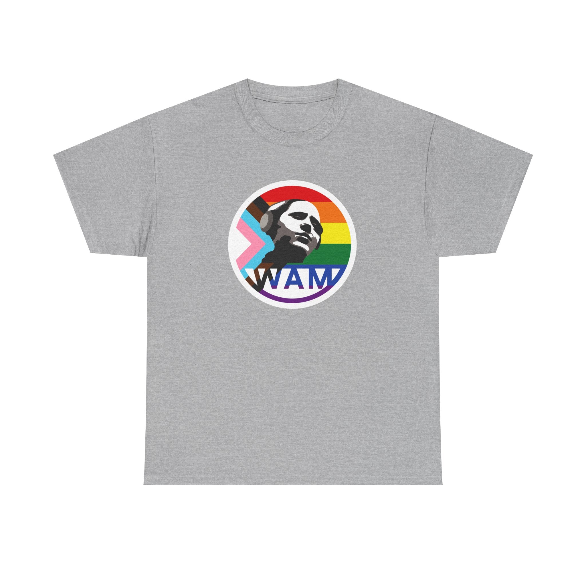 WAM Pride Celebration Tee | Unisex Cotton Graphic Shirt with Logo, LGBTQ+ Inclusive Apparel, Equality Gift