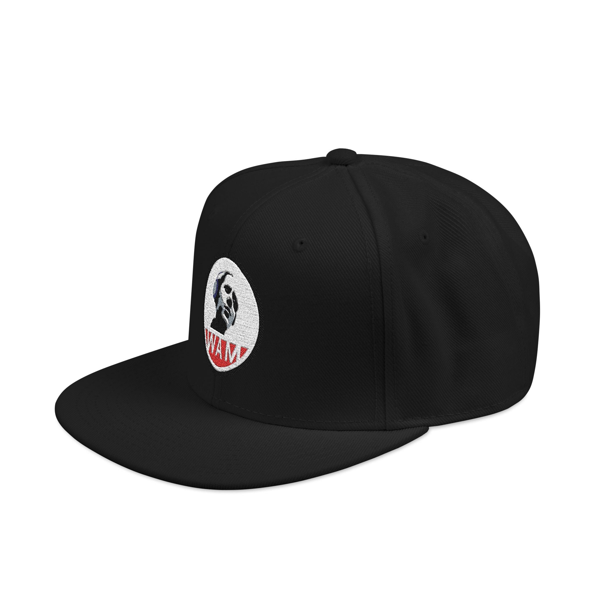 Embroidered Snapback Cap with WAM Logo | Fashionable, Casual, and Gift-Ready