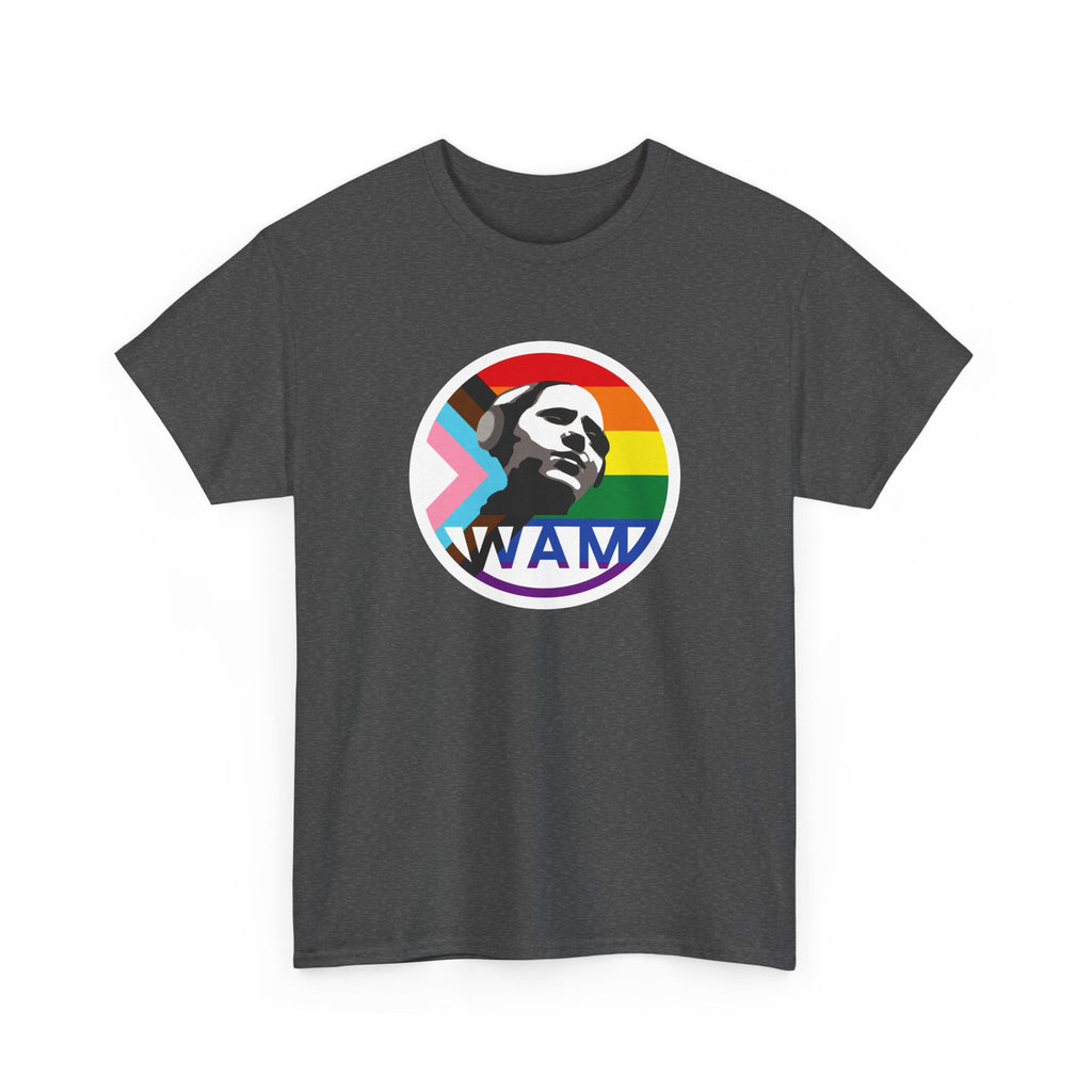 WAM Pride Celebration Tee | Unisex Cotton Graphic Shirt with Logo, LGBTQ+ Inclusive Apparel, Equality Gift