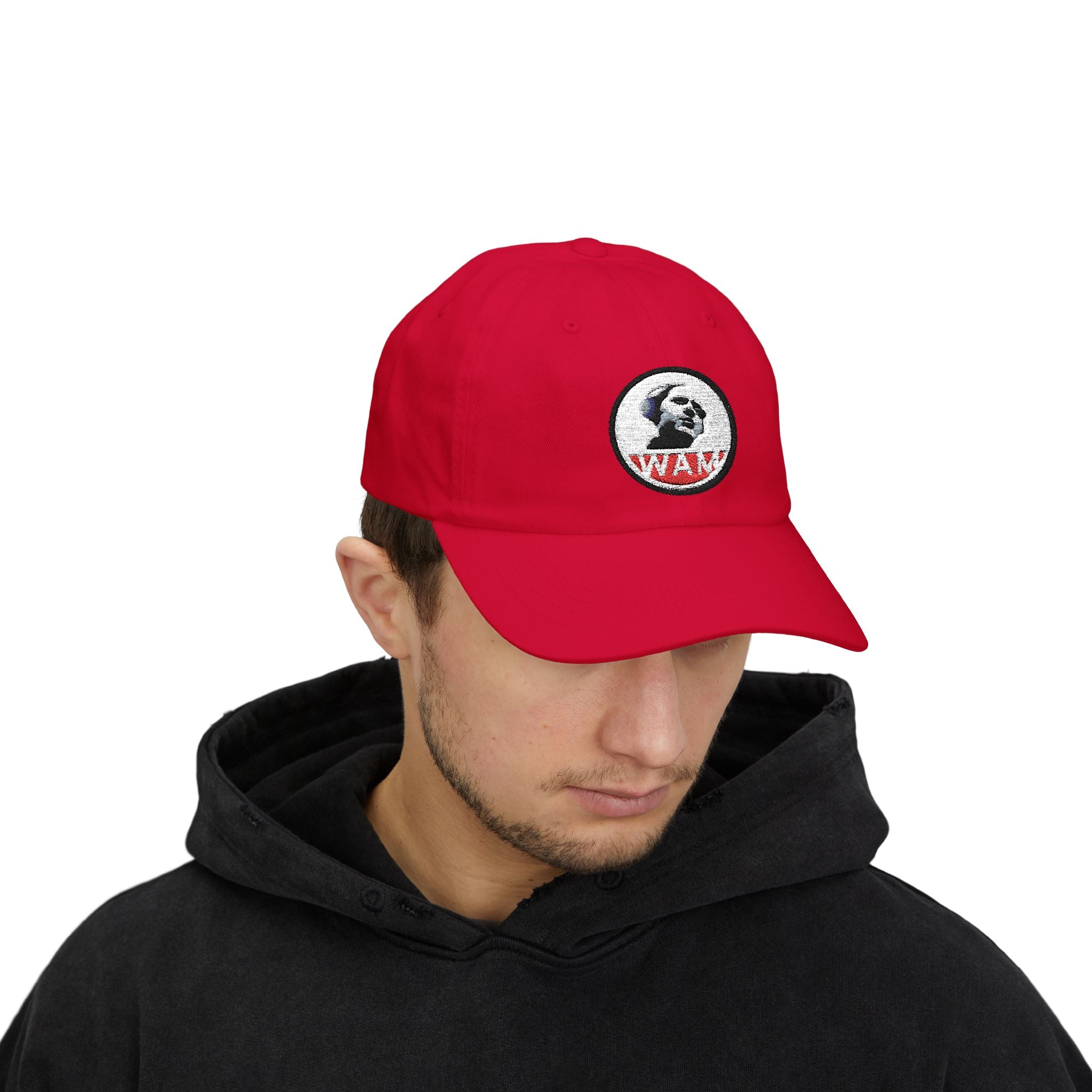Vintage-Inspired Dad Cap Featuring WAM Logo | Casual, Stylish, and Gift-Ready
