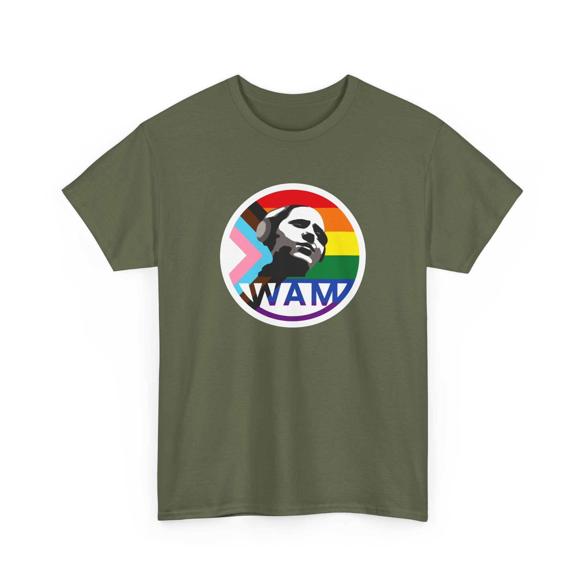 WAM Pride Celebration Tee | Unisex Cotton Graphic Shirt with Logo, LGBTQ+ Inclusive Apparel, Equality Gift