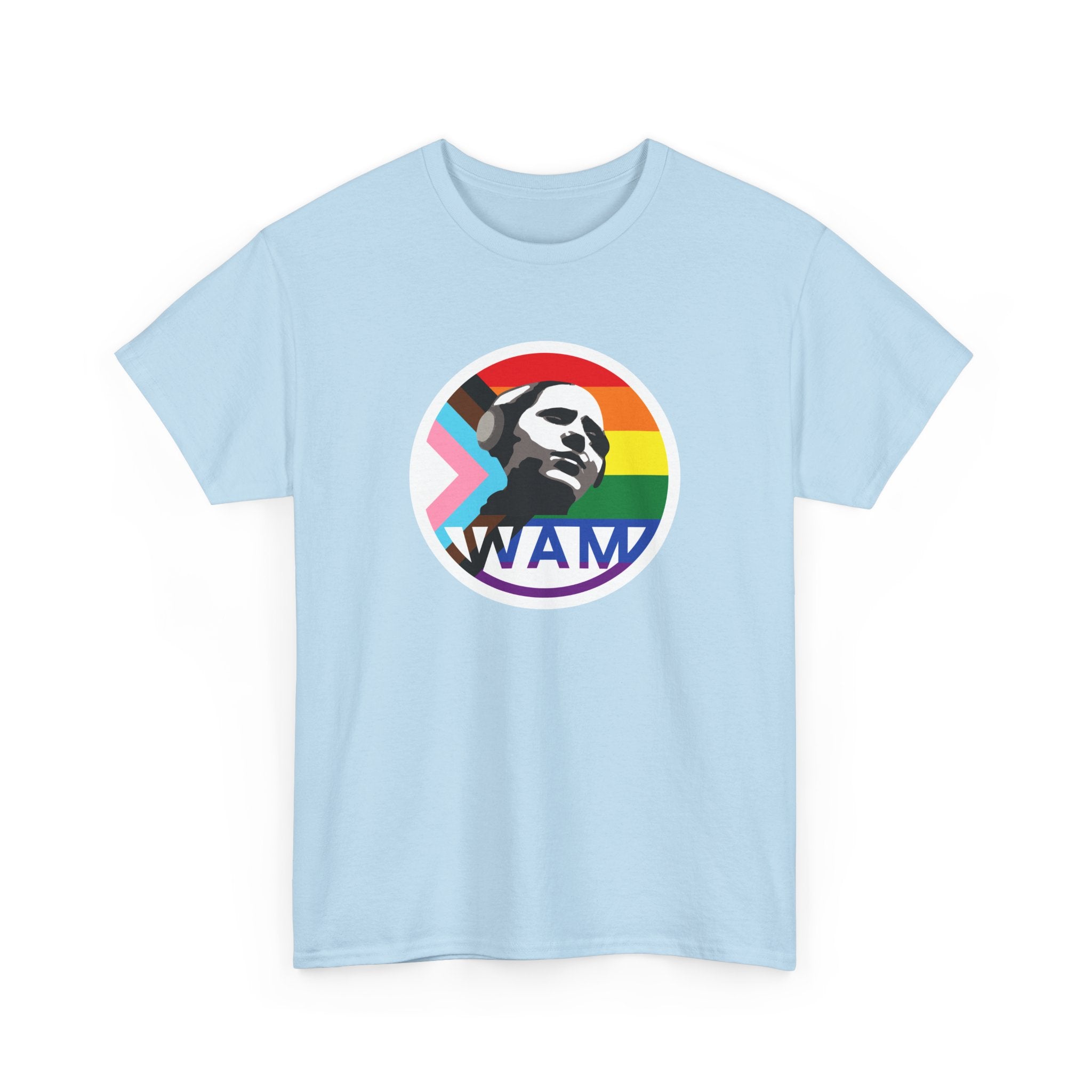 WAM Pride Celebration Tee | Unisex Cotton Graphic Shirt with Logo, LGBTQ+ Inclusive Apparel, Equality Gift