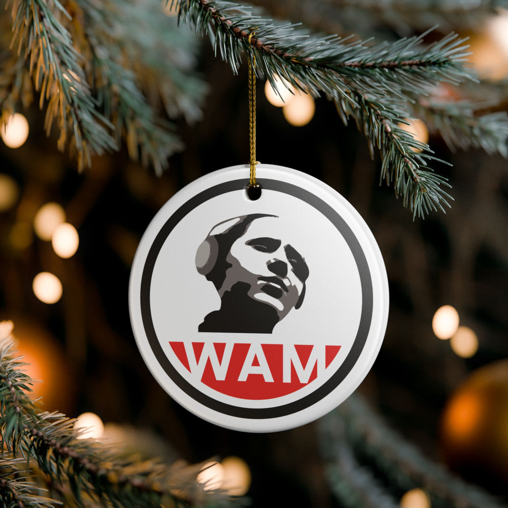 Women's Audio Mission Ceramic Ornament - WAM Classic Logo, Music Lover Gift