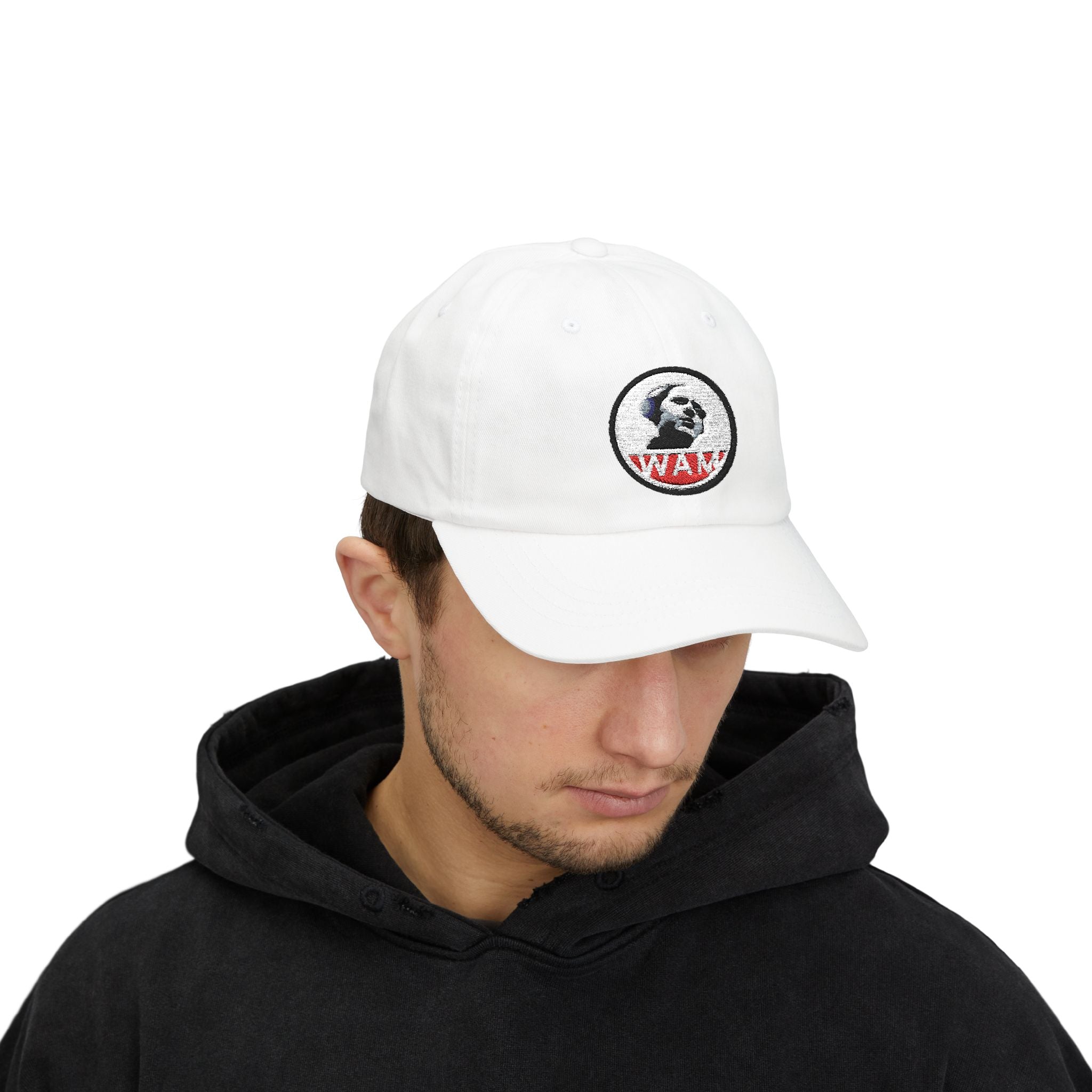 Vintage-Inspired Dad Cap Featuring WAM Logo | Casual, Stylish, and Gift-Ready